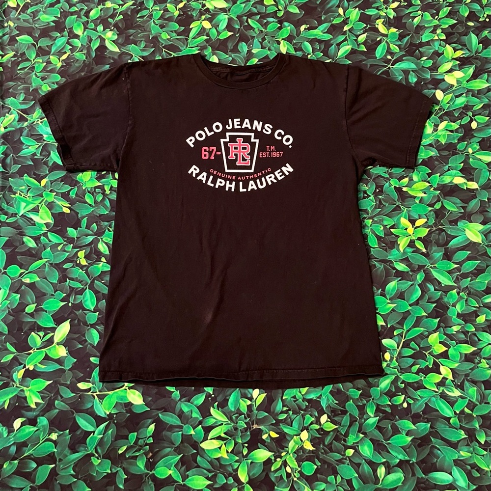 Large Black Polo Ralph Lauren T-shirt